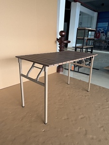 Lumetal Convertible <b>Foldable</b> Outdoor/Indoor <b>Table</b> with Custom Color PVB Wood Top & Metal Particle Board Made in Vietnam ODM - Product Image 2