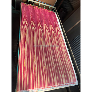 Panneau de contreplaqué décoratif IRODORITAI en cyprès Hinoki teinté rouge, placage, revêtement uréthane, design japonais, pour chambre et usage domestique - Product Image 1