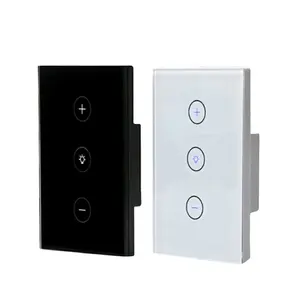 Kualitas terbaik harga murah 120 US WiFi Smart Life Tuya light peredupan fungsi Touch Control switch dengan Alexa dan Google