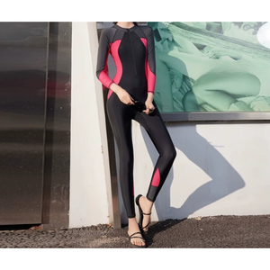 Nouvelle combinaison de surf et de plongée intégrale à manches longues pour femmes, taille plus, protection UV, haut de bain confortable, chemise de plage - Product Image 6