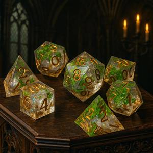 Dado de resina poliédrico al por mayor para juegos de rol de mesa Dungeons and Dragons, logística de pedidos a granel, accesorios de juego al por mayor - Product Image 1