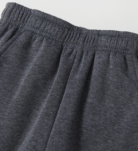 Boys Solid Color Knitted Sweatpants Elastic Waist Long Casual Pants Pockets Midweight Breathable Eco-Friendly Customized Color - Product Image 4