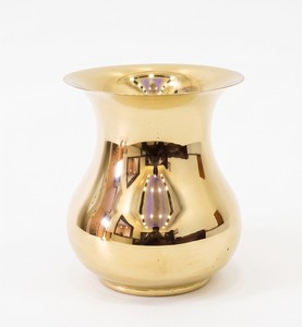 Fantaisie Laiton Brillant Polonais Mini Table Arrêt Moderne Fantaisie Décor À La Maison Fleur Vase Style Indien Classique Royal Luxures En Métal Vase - Product Image 2
