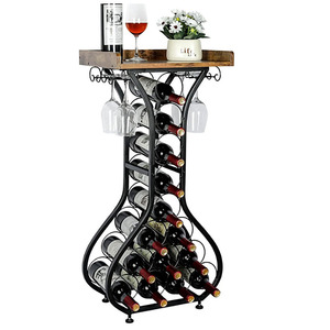 Porte-bouteilles rectangulaire en métal - Product Image 1