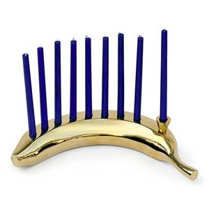 New Arrival Rose Gold Arch Menorah <b>Candle</b> Holder Nine Branch Hanukkah Jewish Holiday Table Decor Gift Centerpiece Premium Modern - Product Image 4