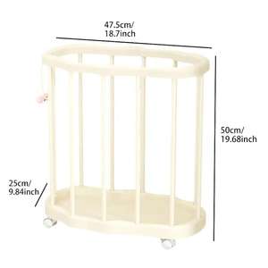 Cesta de almacenamiento para esterillas de yoga con ruedas, organizador con ruedas de gran capacidad para esterillas de yoga y equipo deportivo - Product Image 2