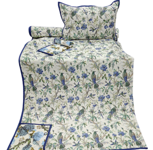 Cubrecama Floral, Juego de Edredón de Algodón Reversible, Hecho a Mano, Estilo Tradicional, para Uso en el Hogar en Todas las Estaciones - Product Image 3