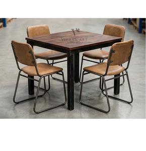 Juego de Mesa y Sillas de Comedor de Madera de Lujo, Muebles Elegantes para el Hogar, Restaurante, Cafetería y Hotel - Product Image 2