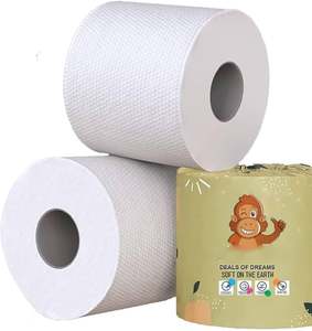 Papier toilette en bambou en vrac, 3 plis, rouleau de papier toilette pour la maison, fournisseur et fabricant de papier toilette de haute qualité, papier toilette doux de qualité supérieure - Product Image 3