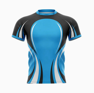 T-shirts de compression pour hommes, vêtements de sport décontractés pour la course à pied, design musculaire, tissu tricoté, vente en gros, 100% polyester - Product Image 5