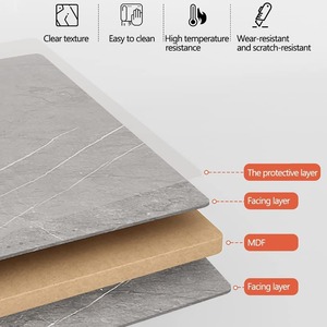 Mesa de Centro Moderna de Madera con 2 Niveles, Estructura Metálica Antioxidante y Duradera, Mueble para Sala de Estar - Product Image 6