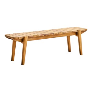 Banco de Madera de Teca Sólida para Exteriores, Resistente a la Intemperie, Asientos de Jardín para Patio y Hotel, Muebles de Banco de Madera Sostenible Modernos - Product Image 2