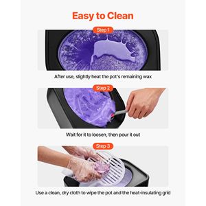 Máquina Profesional de Cera de Parafina de 3500 ml para Manos y Pies con Pantalla Digital, 113 Fahrenheit-167 Fahrenheit, para Cera Profesional - Product Image 6