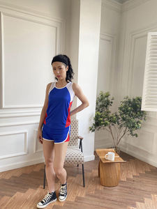 ชุดโยคะสองชั้นน้ำหนักเบาสีพื้นไซส์ใหญ่สำหรับผู้หญิง ออกกำลังกายและฟิตเนส สินค้ามาใหม่ลดราคา - Product Image 4