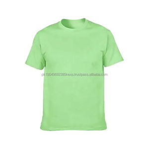 T-shirt personnalisé lourd, t-shirts grande taille, t-shirts pour hommes, 100% coton, uni, col montant, t-shirt surdimensionné pour hommes - Product Image 1
