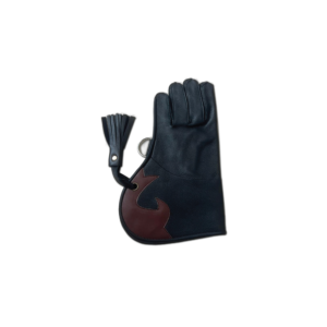 Leather Full Finger Gloves 11 Inches Thickened <b>Adjustable</b> Wrist <b>Strap</b> For Falconry Hunting Men - Product Image 3