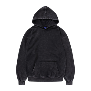 Sudadera con capucha extragrande para mujer, estilo vintage, informal y urbana, de felpa lavada con efecto ácido, al por mayor - Product Image 4