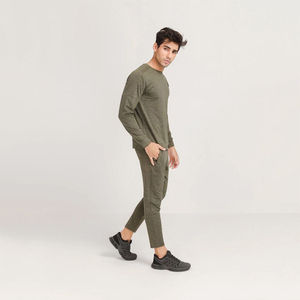 Conjunto Deportivo de Invierno para Hombre, Estilo Casual Urbano, Chaqueta con Cremallera y Pantalones Jogger, Corte Regular, Manga Larga - Product Image 3