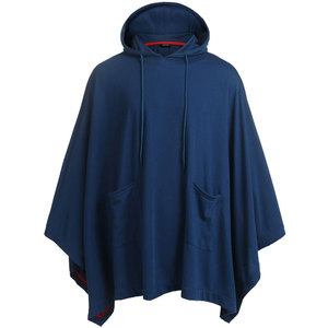 <b>Men</b> Hooded Cape <b>Cloak</b> 300 GSM Fabric Martial Streetwear Custom Design Low MOQ Worldwide Shipping Factory Direct Pricing - Product Image 4