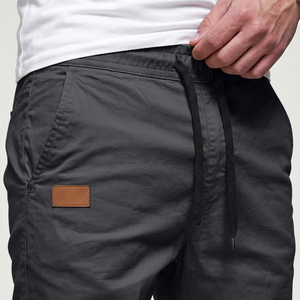 Pantalones deportivos tipo jogger para hombre, color carbón, con cordón ajustable, estilo harem, resistentes al viento, con dobladillo elástico. - Product Image 2
