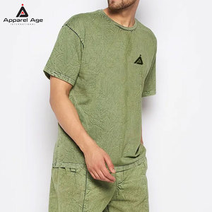 ออกแบบโลโก้ของคุณเองบนเสื้อยืดผู้ชายแบบย้อมสีเอซิด ผ้าฝ้าย 100% ทรงหลวม สวมใส่สบาย ดีไซน์ล่าสุด เสื้อยืดย้อมสีเอซิดสำหรับผู้ชาย - Product Image 4