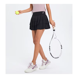 Custom Plus Size Women's Beach Tennis Layered <b>Skirt</b> Spandex/Polyester Material Silk Screen Printed Front Custom Team Name - Product Image 2