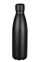 Bouteille d'eau noire en acier inoxydable réutilisable, anti-fuite, pour le bureau, l'école, la salle de sport, les voyages, la maison et l'hydratation quotidienne
