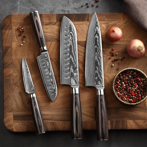LEGACY BLADES Japanese Style Handmade Damascus Steel Kitchen <b>Knife</b> <b>Set</b> Ergonomic Wooden Handle OEM ODM Manufacturer - Product Image 6