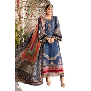 green emerald velvet dress Pakistani Traditional Dress main image 1