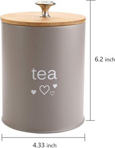Private Branding Premium Metal With Wooden Lid <b>Kitchen</b> <b>Storage</b> Jar For Home And Commercial <b>Kitchen</b> <b>Storage</b> Needs - Product Image 5