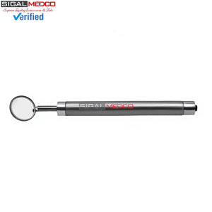Premium Quality Manual Dental Mouth Mirror LED Light Silver Color Ergonomic Handle German Stainless Steel Oral Examination - Product Image 4
