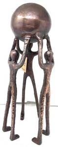 Escultura Moderna de Mano en Metal Plateado, Estatua de Dedo Indicador, Objeto Artístico Creativo con Base de Mármol, Decoración de Lujo para Hogar u Oficina - Product Image 3