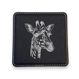 Sous-verres personnalisés en cuir véritable avec logo en relief, tapis de boisson isolant thermiquement, support pour chopes de bière pour l'hôtellerie LC-0026 - Product Image 3