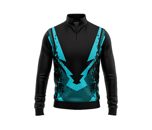 Custom Sublimation Quarter Zip <b>Jacket</b> for <b>Men</b> & Women Youth Sportswear Quick Dry Team <b>Pullover</b> - Product Image 4