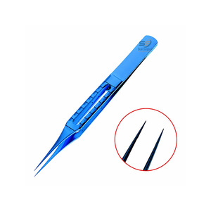 Pinces à cheveux en titane professionnelles pour greffe de cheveux, 11,5 cm, droites, FUE, extraction de follicules, outil chirurgical - Product Image 1