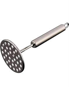 Écrase-pommes manuel robuste en acier inoxydable 304 avec coupe-frites pour l'ail et les carottes, compatible lave-vaisselle, outil de cuisine - Product Image 1