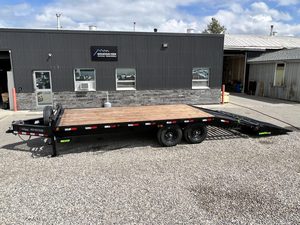 Premium Belgium Supplier Customized Flatbed Trailer with Steel Frame Heavy Load <b>Transport</b> Semi Trailer for Container Cargo - Product Image 3