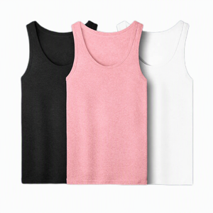 Débardeur en coton pour homme, 100 % coton, sans manches, pour le sport d'été, sous-vêtement de base absorbant pour personnes d'âge moyen et âgées - Product Image 6