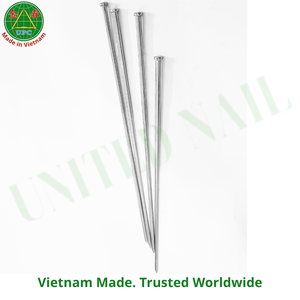 11.6" Construction Iron <b>Nail</b> with Smooth Shank Flat Head Style for Wood Building Construction | clavo de uso general - Product Image 4