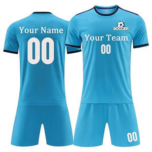 Ensemble de maillot et short de football pour hommes de haute qualité, confortable, conçu pour les entraînements et les matchs en extérieur de longue durée - Product Image 1