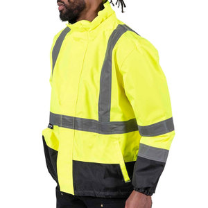 Construction Safety Reflecting Stripes <b>Jacket</b> Coats Workwear High Visibility Safety Clothing Security <b>Worker</b> <b>Jackets</b> - Product Image 3