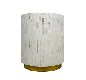 Taburete con incrustaciones de hueso de diseño antiguo de lujo de la India, taburete moderno decorativo para el hogar, novedad de 2024 - Product Image 1