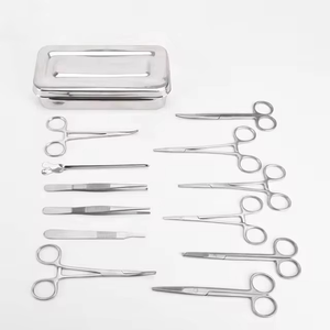 ชุดกล่องอุปกรณ์ผ่าตัดขนาดเล็กแบบพรีเมียม - สแตนเลสสตีล |   ชุดดูแลบาดแผลทางคลินิกแบบใช้ซ้ำได้และฆ่าเชื้อได้ด้วยหม้อนึ่งความดัน - Product Image 3