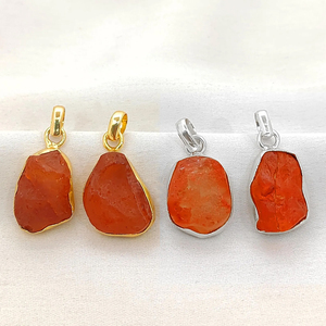 Colgante de Ópalo Azul Natural con Engaste, Hecho a Mano, Piedra de Nacimiento, Chapado en Oro, Amuleto de Cristal Curativo, Joyería Natural, Colgante de 10-12mm con Engaste - Product Image 3