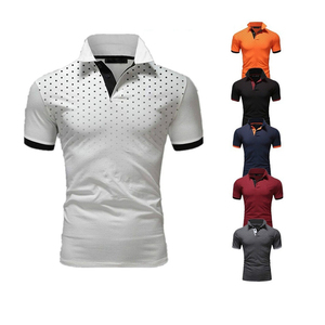 Polo homme de haute qualité pour un usage décontracté, respirant, grandes tailles, style moderne pour l'été. - Product Image 1