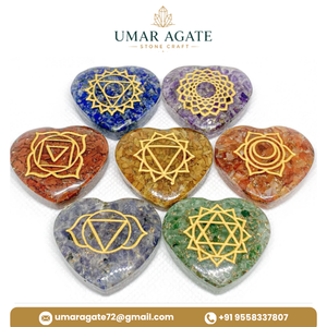 Lot de Pierres Semi-Précieuses en Gros, Orgonite 7 Chakras, Ensemble de Méditation Reiki, Cristaux Naturels Sculptés, Pierres de Guérison, Vente Chaude - Product Image 5