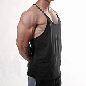 Camiseta sin mangas de algodón 100% para hombre, personalizada para gimnasio, culturismo, tejida, para uso casual, diseño transpirable - Product Image 1