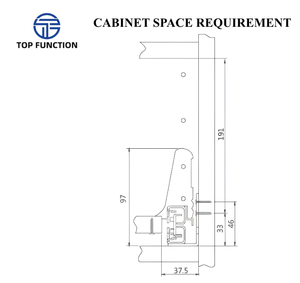 Modern Silent Soft Close 199 Round Steel Box <b>Slide</b> Quiet Closing Mechanism for Kitchen Bedroom Bathroom Cabinet <b>Drawer</b> Systems - Product Image 5