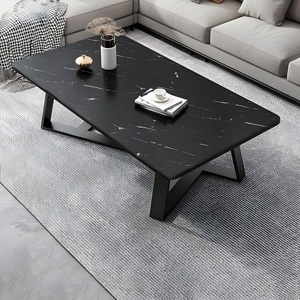 Meubles de salon de style moderne, table d'appoint en métal moderne avec pieds en métal argenté ronds - Product Image 1