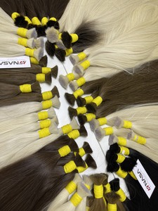 Extensions de cheveux en vrac de qualité supérieure Cheveux vietnamiens Double noyade 100 grammes Couleurs foncées 22 pouces - Product Image 5